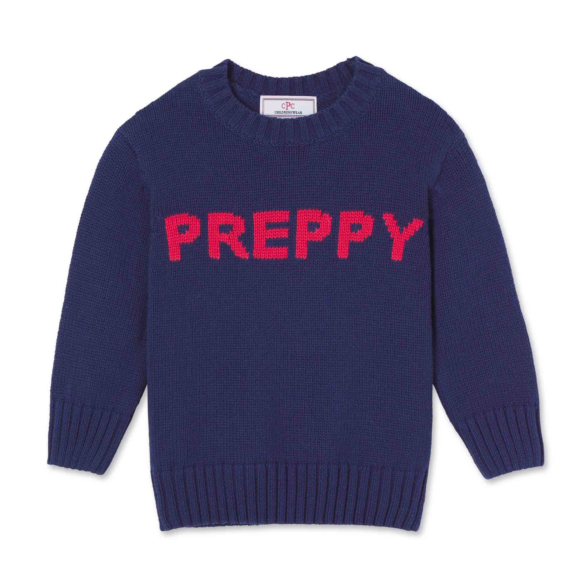 Preppy Heritage Sweater, Blue Ribbon
