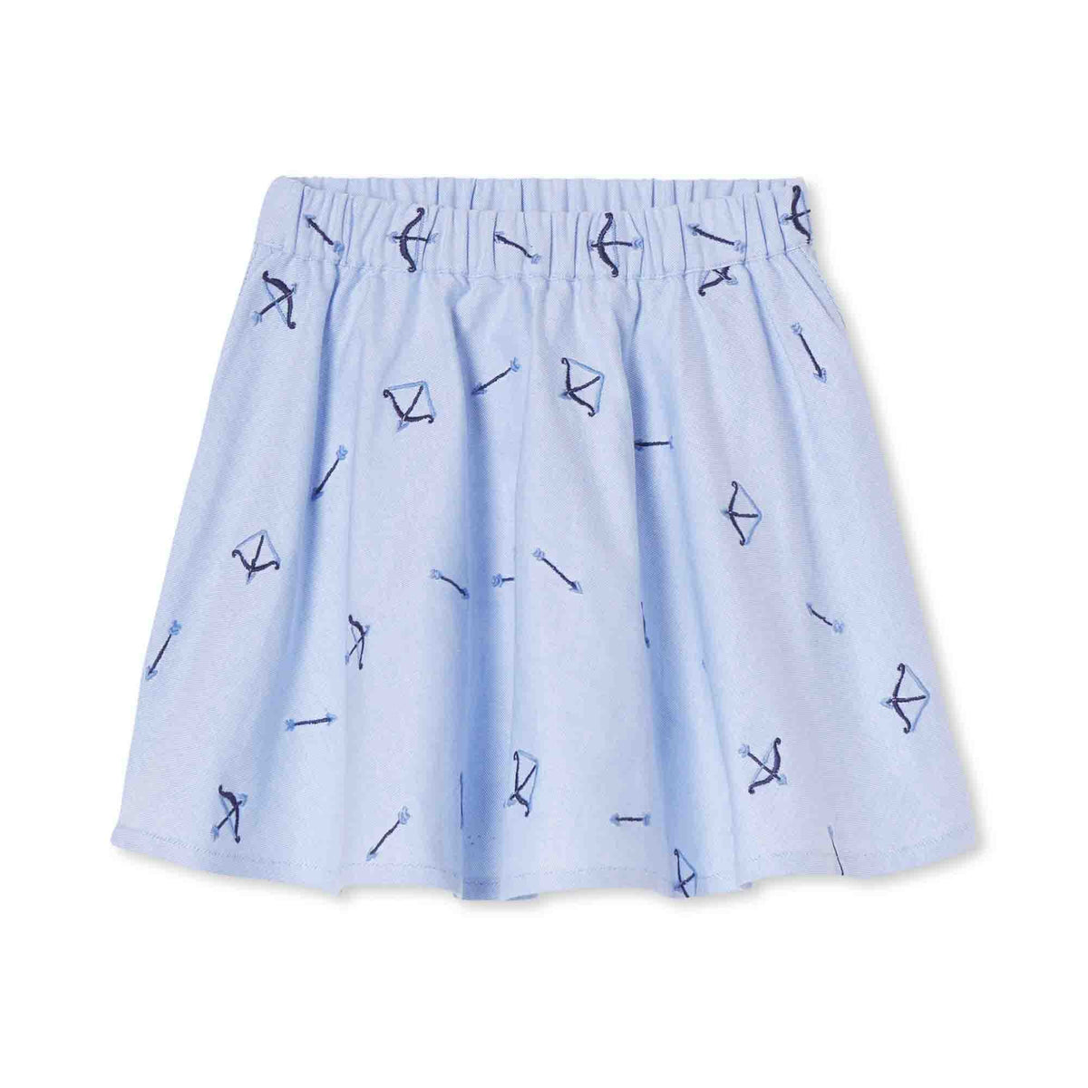 Classic and Preppy Sabrina Skirt, Bow &amp; Arrow Embroidery-Bottoms-Bow and Arrow Embroidery-XS (2-3T)-CPC - Classic Prep Childrenswear
