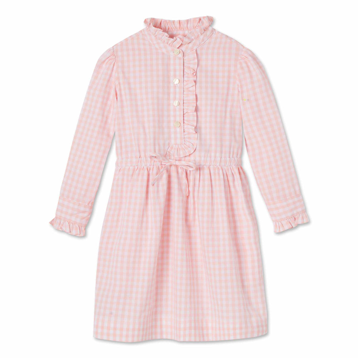 Classic and Preppy Sadie Shirtdress, Driftway Gingham-Dresses, Jumpsuits and Rompers-Driftway Gingham-5Y-CPC - Classic Prep Childrenswear