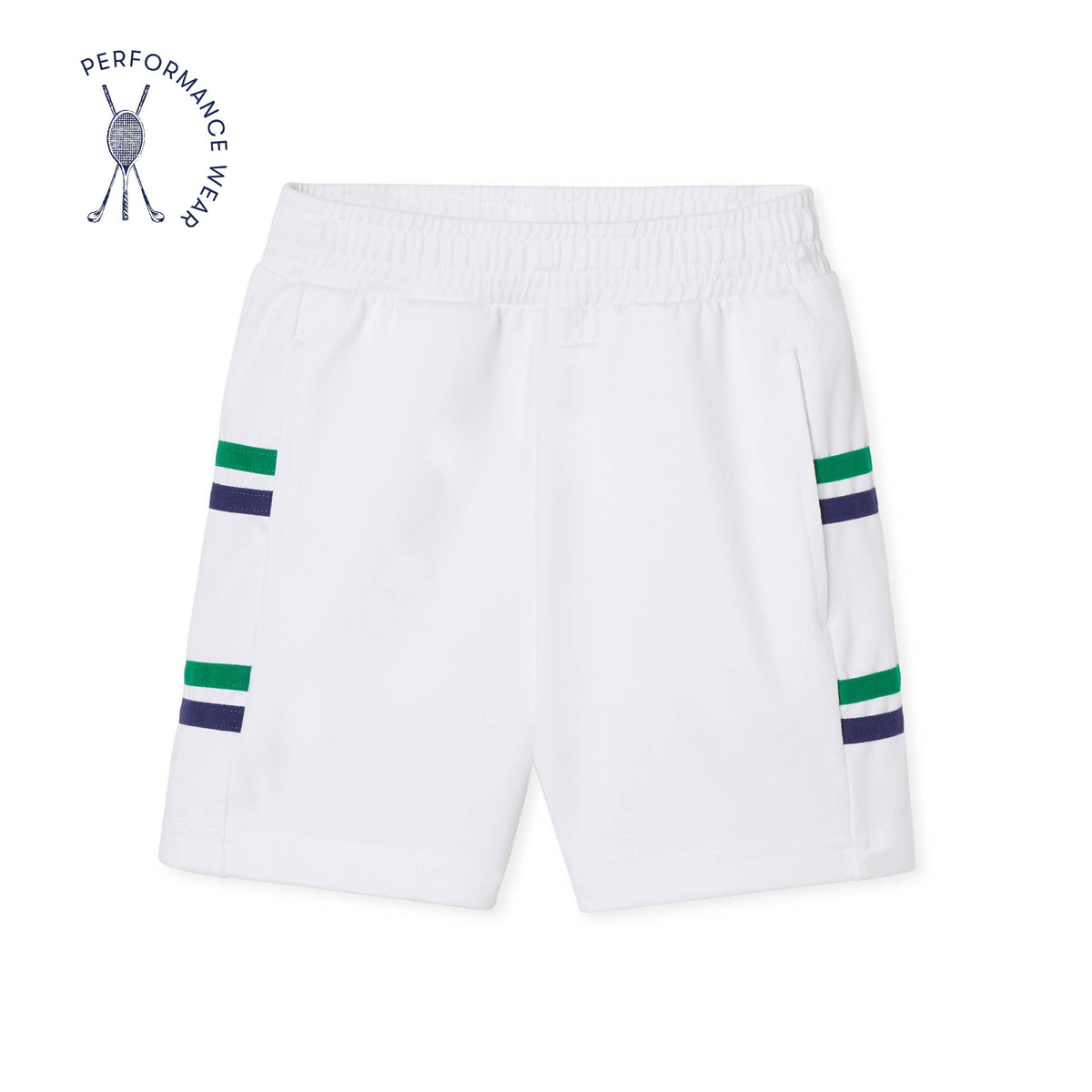 Classic and Preppy Updated Tex Tennis Performance Short, Bright White-Bottoms-Bright White-XS (2-3T)-CPC - Classic Prep Childrenswear
