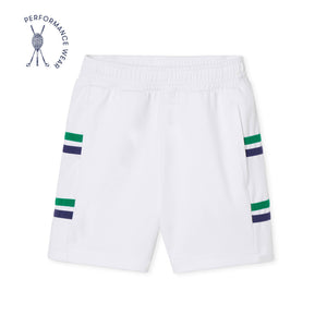 More Image, Classic and Preppy Updated Tex Tennis Performance Short, Bright White-Bottoms-Bright White-XS (2-3T)-CPC - Classic Prep Childrenswear