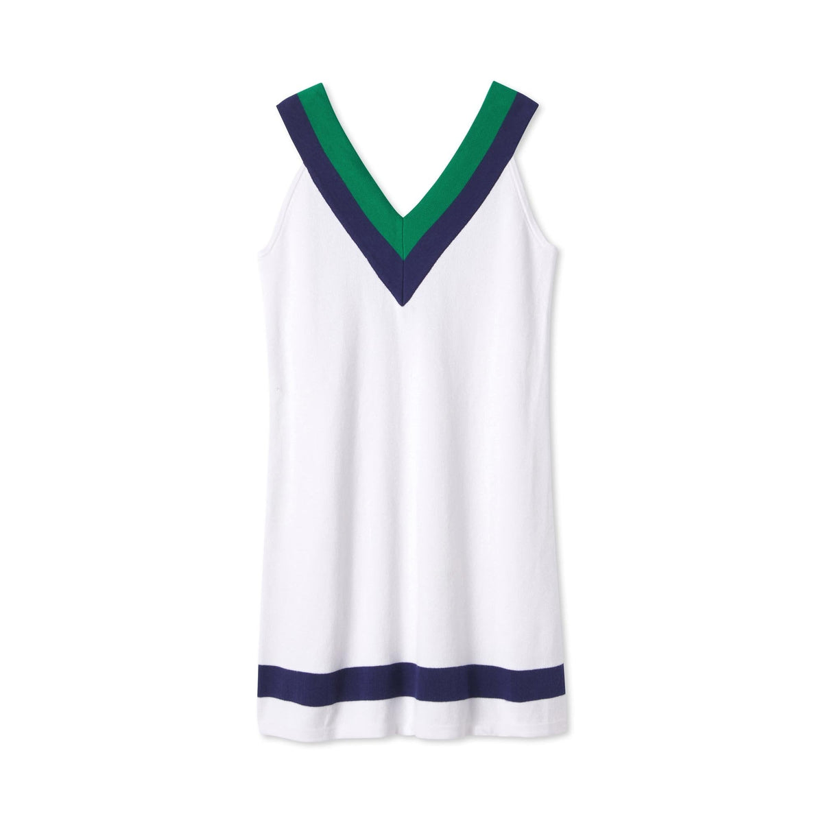 Classic and Preppy Women&#39;s Trinity Tennis Sweater Dress, Bright White - FINAL SALE-Dresses, Jumpsuits and Rompers-Bright White-Womens XS (0-2)-CPC - Classic Prep Childrenswear