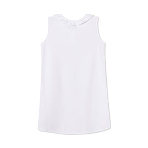 More Image, Classic and Preppy Zoe Dress, Bright White Pique-Dresses, Jumpsuits and Rompers-CPC - Classic Prep Childrenswear