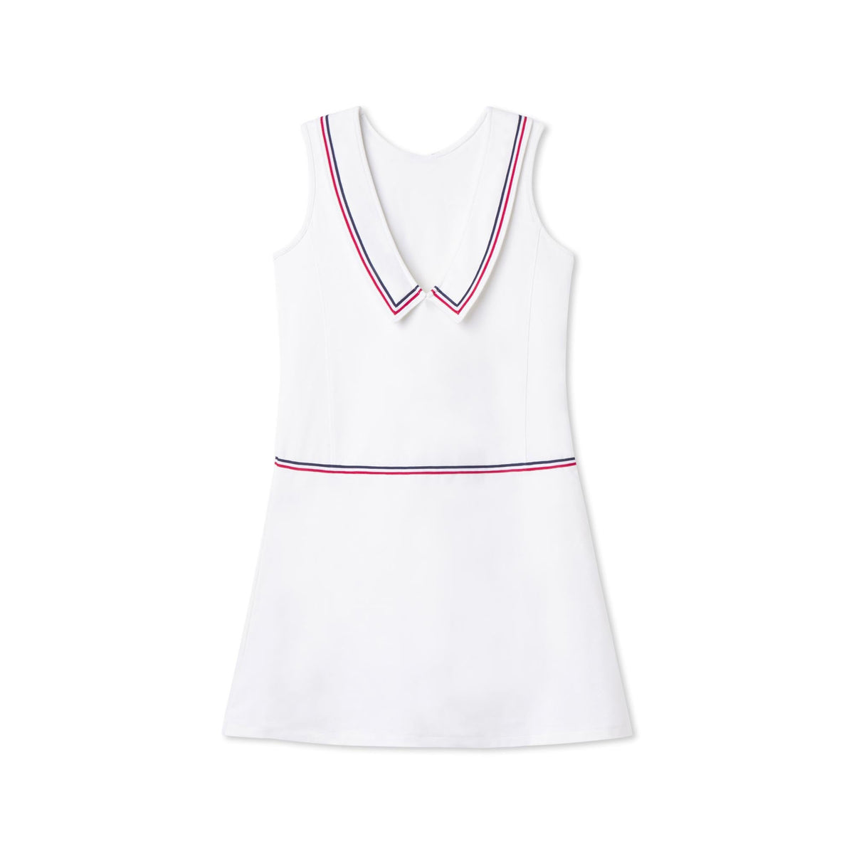 Classic and Preppy Alice Tennis Performance Americana Romper, Bright White-Dresses, Jumpsuits and Rompers-CPC - Classic Prep Childrenswear