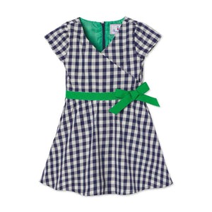 More Image, Classic and Preppy Ann Dress, Midnight Gingham Taffeta-Dresses, Jumpsuits and Rompers-Midnight Gingham-2T-CPC - Classic Prep Childrenswear