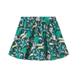 More Image, Classic and Preppy Audrey Scallop Skirt, Primrose Scene Print-Bottoms-CPC - Classic Prep Childrenswear