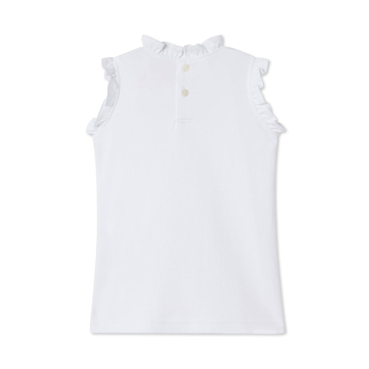 Classic and Preppy Bailey Knit Top, Bright White-Shirts and Tops-CPC - Classic Prep Childrenswear