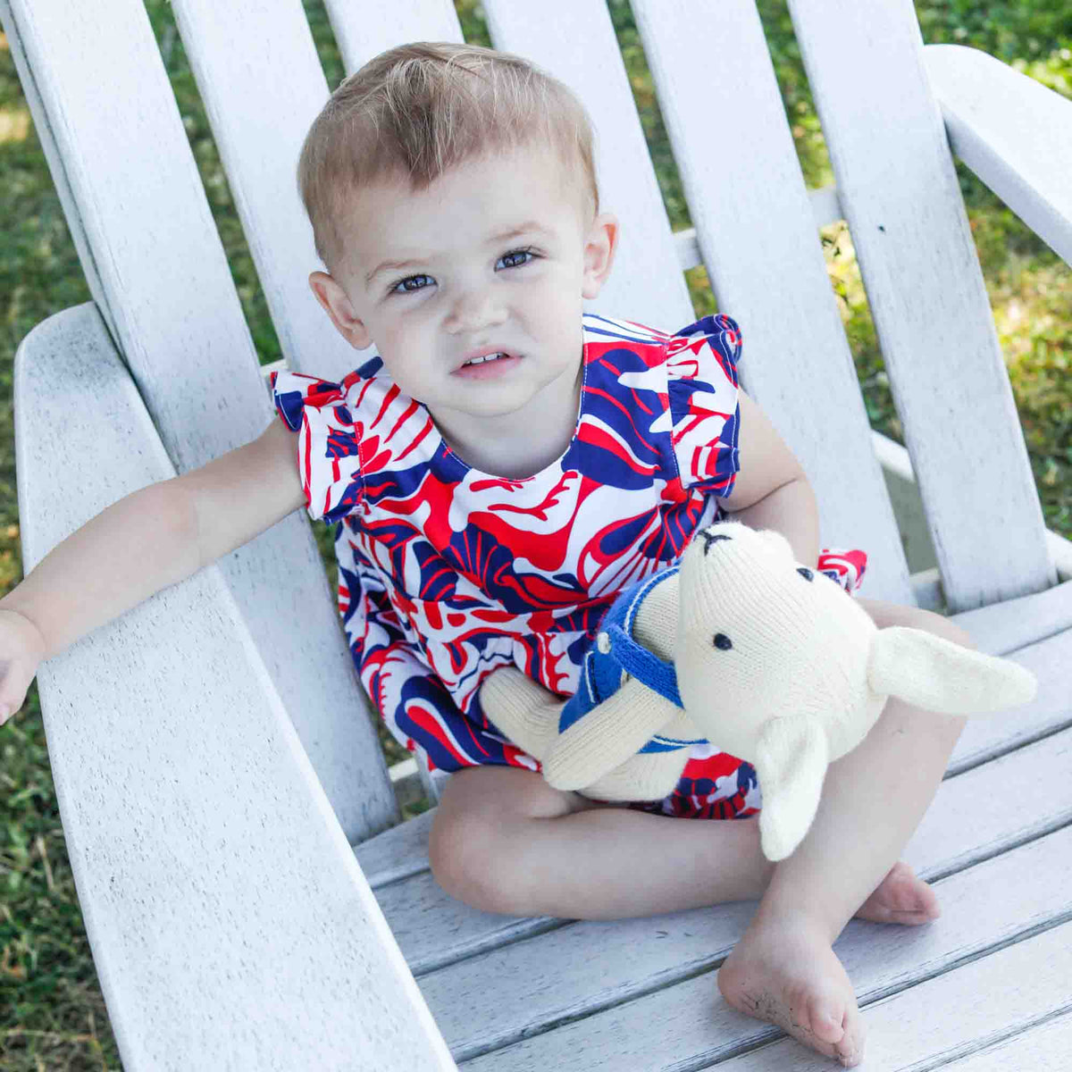 Classic and Preppy Beatrice Bubble, Roton Point Print-Baby Rompers-CPC - Classic Prep Childrenswear