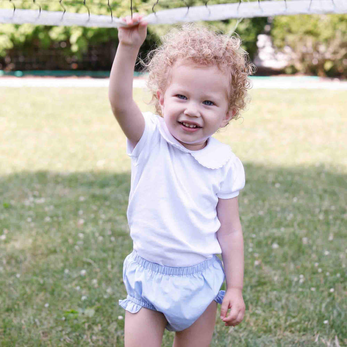 Classic and Preppy Betsy Bloomer, Bright White-Baby Rompers-CPC - Classic Prep Childrenswear