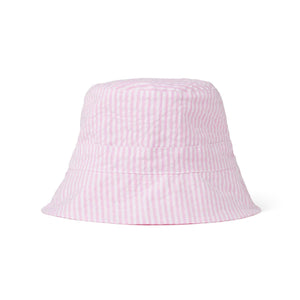 More Image, Classic and Preppy Blake Baby Reversible Bucket Hat, Lilly's Pink Seersucker-Accessory-Lilly's Pink Seersucker-One-Size-CPC - Classic Prep Childrenswear