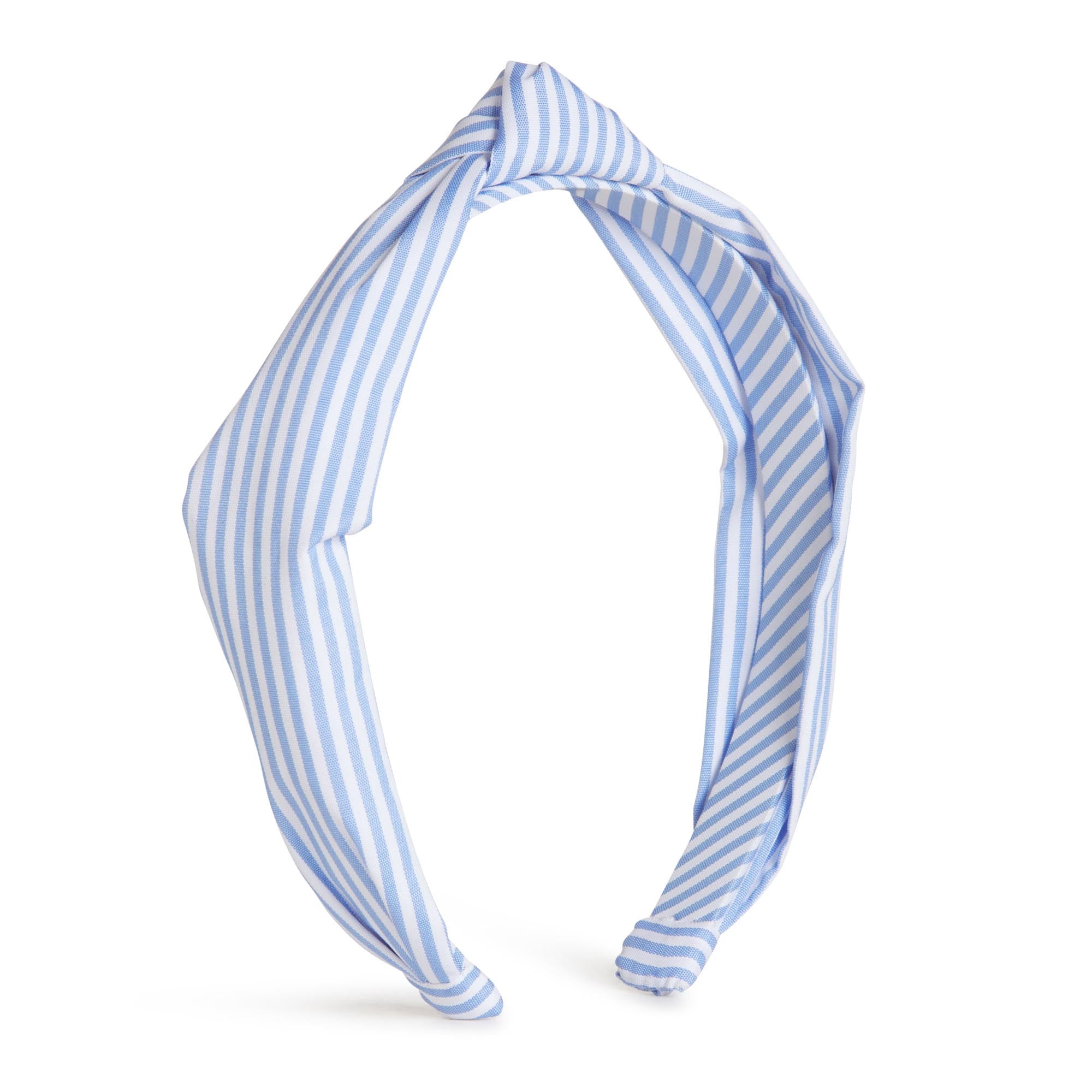 Classic and Preppy Blue Yonder Stripe Knot Headband-Accessory-Blue Yonder Stripe-One-Size-CPC - Classic Prep Childrenswear