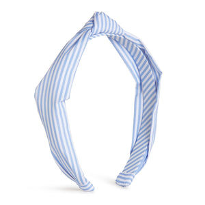 More Image, Classic and Preppy Blue Yonder Stripe Knot Headband-Accessory-Blue Yonder Stripe-One-Size-CPC - Classic Prep Childrenswear