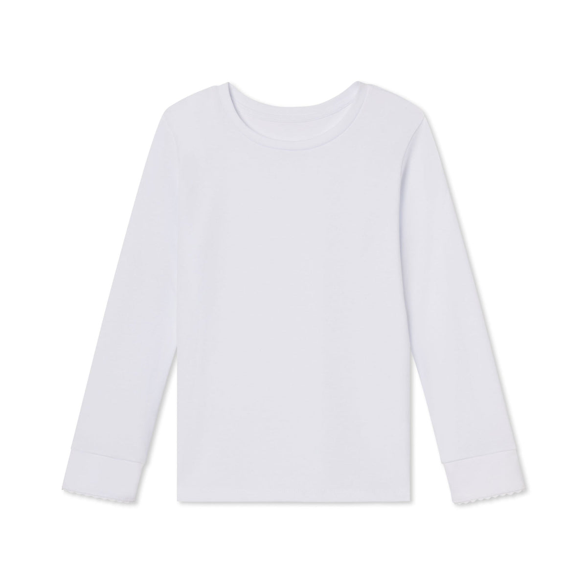 Classic and Preppy Brielle Knit Top Solid, Bright White-Shirts and Tops-Bright White-2T-CPC - Classic Prep Childrenswear