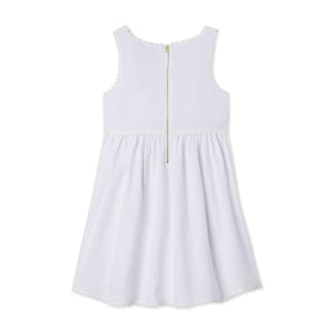 More Image, Classic and Preppy Charlotte Dress, White Seersucker-Dresses, Jumpsuits and Rompers-CPC - Classic Prep Childrenswear