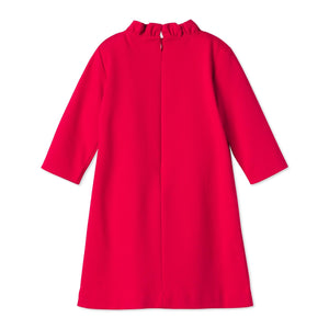 More Image, Classic and Preppy Claudia Dress, Ponte Lipstick Red-Dresses, Jumpsuits and Rompers-CPC - Classic Prep Childrenswear
