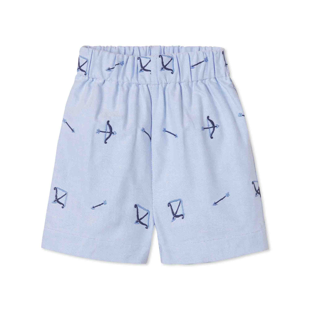 Classic and Preppy Dylan Short, Bow &amp; Arrow Embroidery-Bottoms-Bow and Arrow Embroidery-18-24M-CPC - Classic Prep Childrenswear