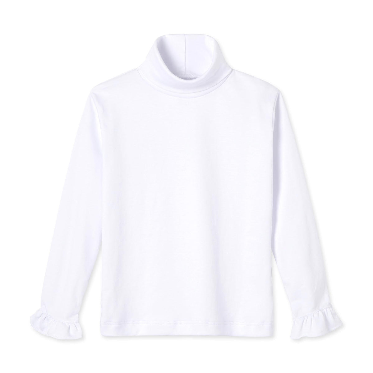 Classic and Preppy Eloise Turtleneck, Bright White-Shirts and Tops-Bright White-2T-CPC - Classic Prep Childrenswear
