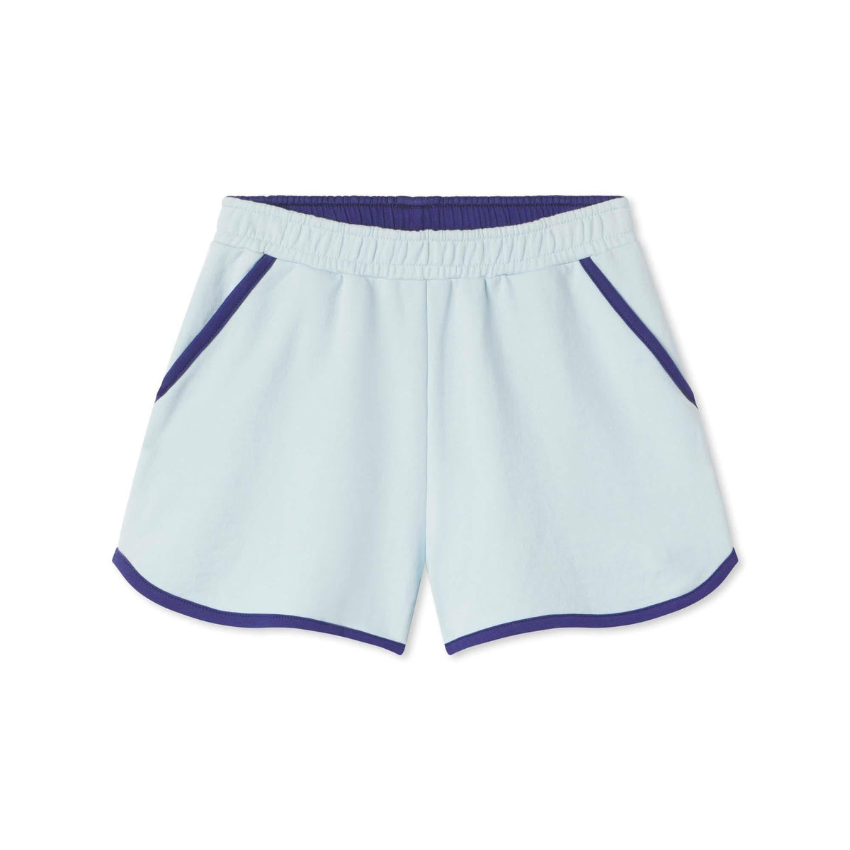 Classic and Preppy Fiona Knit Short Sunwashed, Nantucket Breeze French Terry-Bottoms-Nantucket Breeze-XS (2-3T)-CPC - Classic Prep Childrenswear