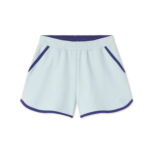 More Image, Classic and Preppy Fiona Knit Short Sunwashed, Nantucket Breeze French Terry-Bottoms-Nantucket Breeze-XS (2-3T)-CPC - Classic Prep Childrenswear