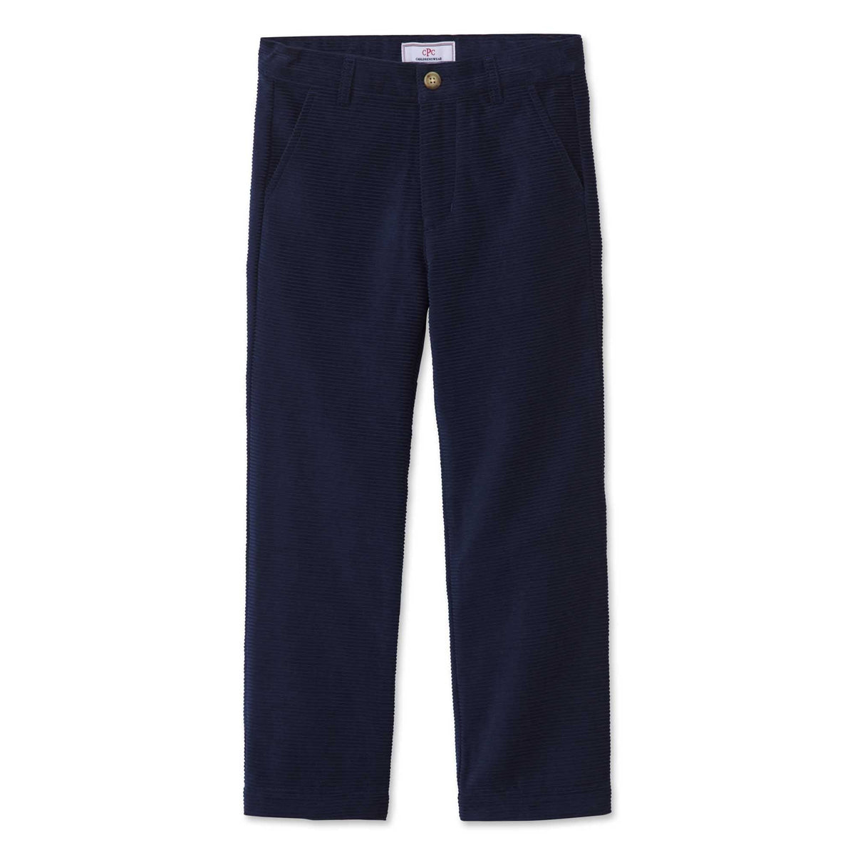 Classic and Preppy Gavin Horizontal Cord Pant, Medieval Blue-Bottoms-Medieval Blue-5Y-CPC - Classic Prep Childrenswear