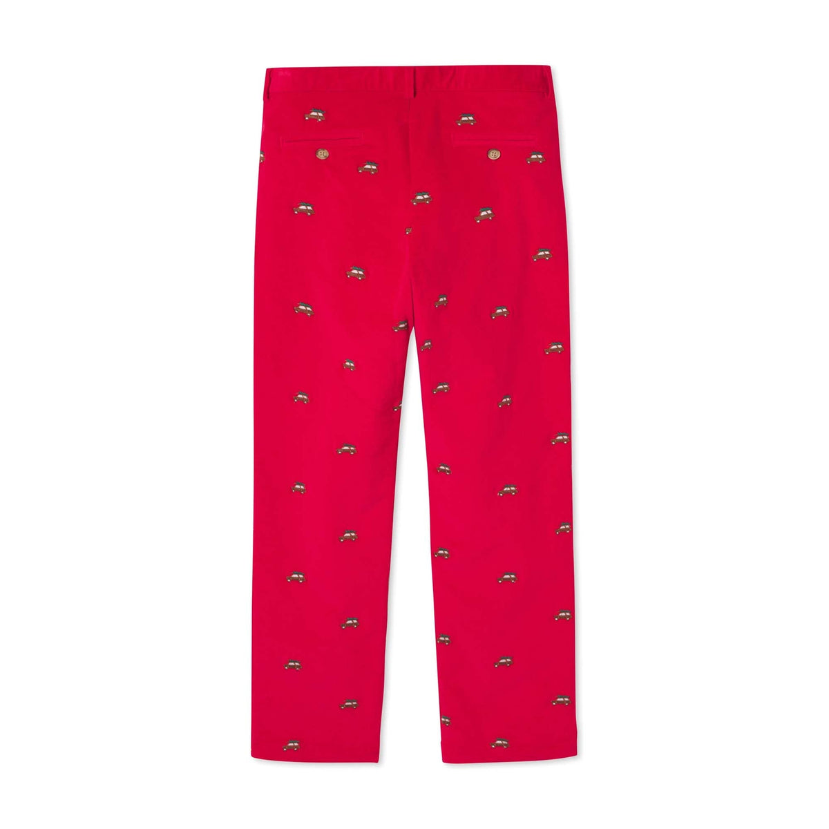 Classic and Preppy Gavin Pant, Crimson Cord with Woody Embroidery-Bottoms-CPC - Classic Prep Childrenswear