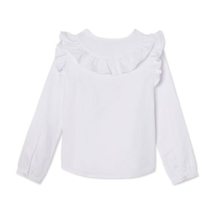 More Image, Classic and Preppy Gemma Top, Bright White Oxford-Shirts and Tops-CPC - Classic Prep Childrenswear
