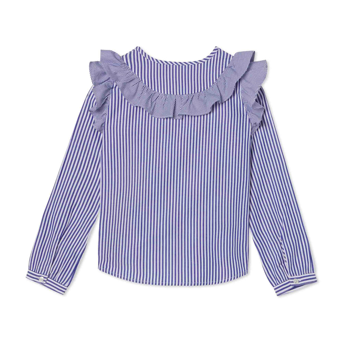 Classic and Preppy Gemma Top, Roman Stripe-Shirts and Tops-CPC - Classic Prep Childrenswear