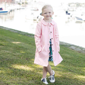 More Image, Classic and Preppy Georgina Scallop Coat Pique, Lilly's Pink-Outerwear-CPC - Classic Prep Childrenswear