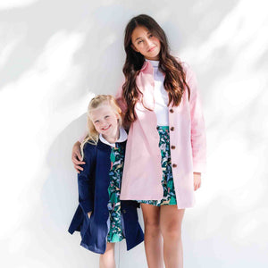 More Image, Classic and Preppy Georgina Scallop Coat Pique, Lilly's Pink-Outerwear-CPC - Classic Prep Childrenswear