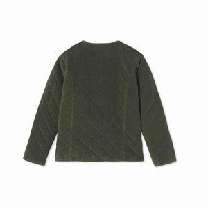 More Image, Classic and Preppy Gracie Quilted Jacket, Rifle Green-Outerwear-CPC - Classic Prep Childrenswear