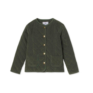 More Image, Classic and Preppy Gracie Quilted Jacket, Rifle Green-Outerwear-Rifle Green-2T-CPC - Classic Prep Childrenswear