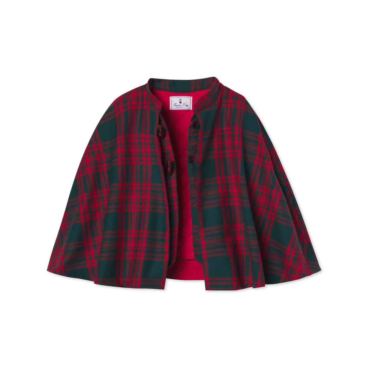 Classic and Preppy Greenwich Cape Hunter Tartan-Outerwear-Hunter Tartan-XS (2-3T)-CPC - Classic Prep Childrenswear