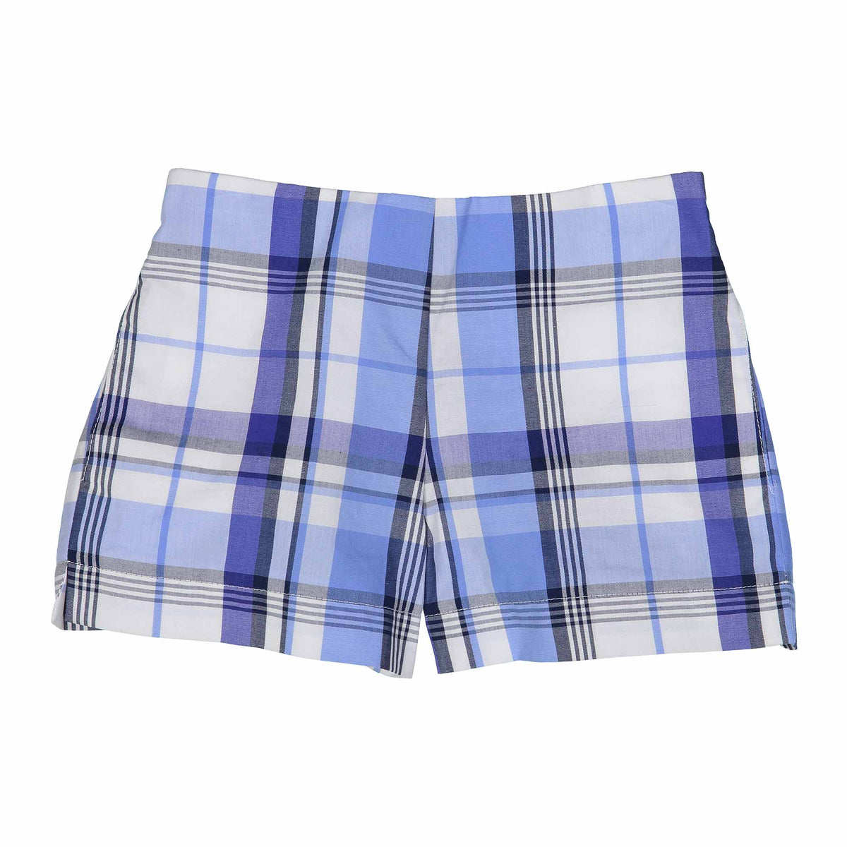 Classic and Preppy Harper Short, Blue Plaid - FINAL SALE-Shorts-CPC - Classic Prep Childrenswear