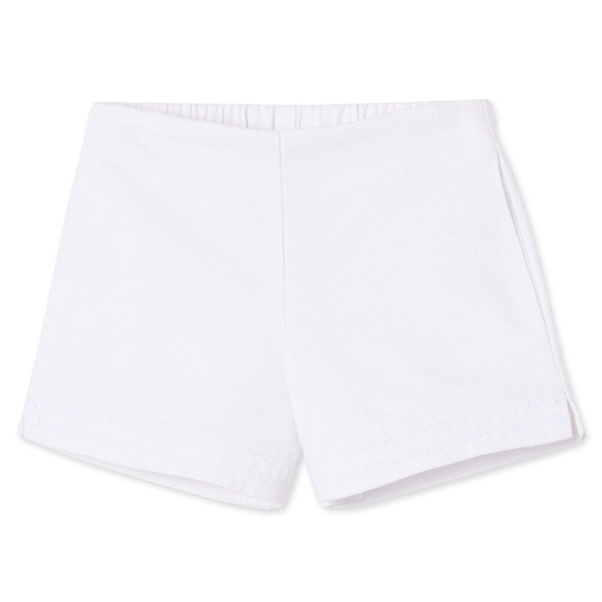 Classic and Preppy Harper Short, Bright White Pique-Bottoms-Bright White-2T-CPC - Classic Prep Childrenswear