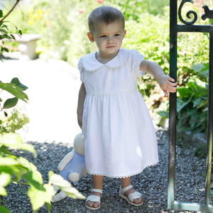 More Image, Classic and Preppy Hazel Dress, White Seersucker-Dresses, Jumpsuits and Rompers-CPC - Classic Prep Childrenswear