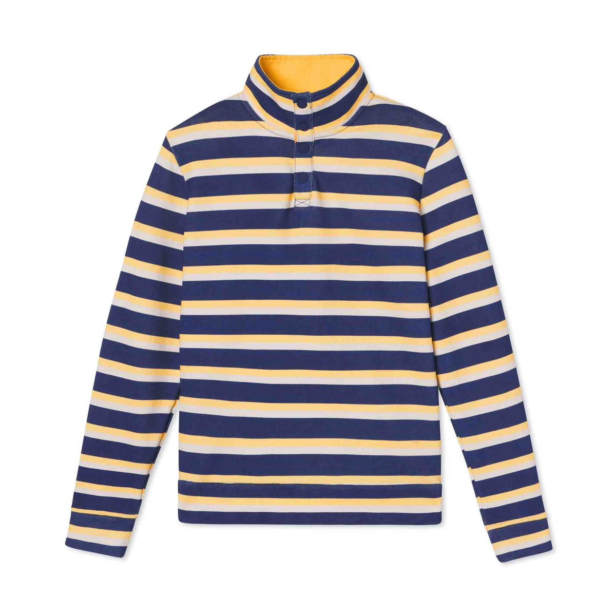 Classic and Preppy Hollis Snap Placket Pullover, Essex Stripe-Shirts and Tops-Essex Stripe-2T-CPC - Classic Prep Childrenswear