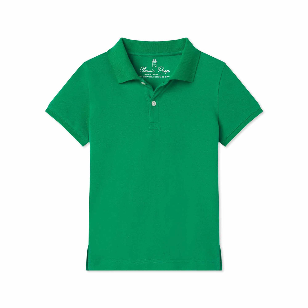 Classic and Preppy Huck Short Sleeve Pique Polo, Blarney Green-Shirts and Tops-Blarney Green-2T-CPC - Classic Prep Childrenswear