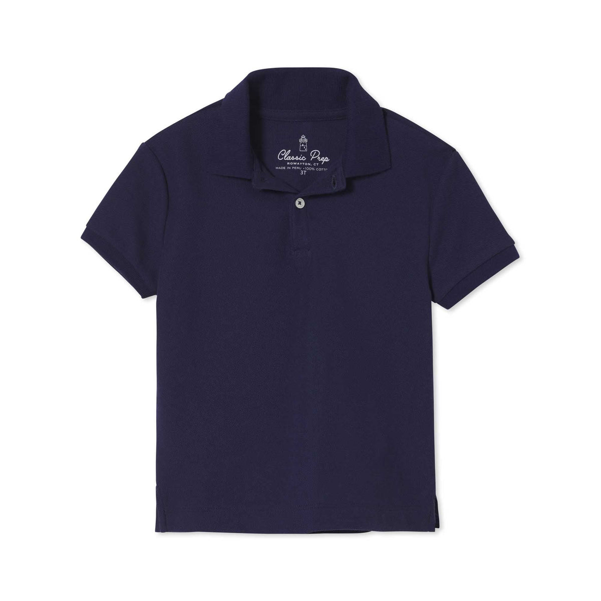 Classic and Preppy Huck Short Sleeve Pique Polo, Blue Ribbon-Shirts and Tops-Blue Ribbon-2T-CPC - Classic Prep Childrenswear
