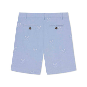 More Image, Classic and Preppy Hudson Short, Lacrosse Embroidery Oxford-Bottoms-CPC - Classic Prep Childrenswear