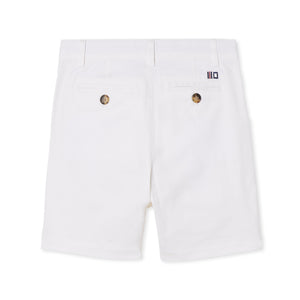 More Image, Classic and Preppy Hudson Short Twill, Bright White-Bottoms-CPC - Classic Prep Childrenswear