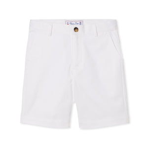 More Image, Classic and Preppy Hudson Short Twill, Bright White-Bottoms-Bright White-5Y-CPC - Classic Prep Childrenswear