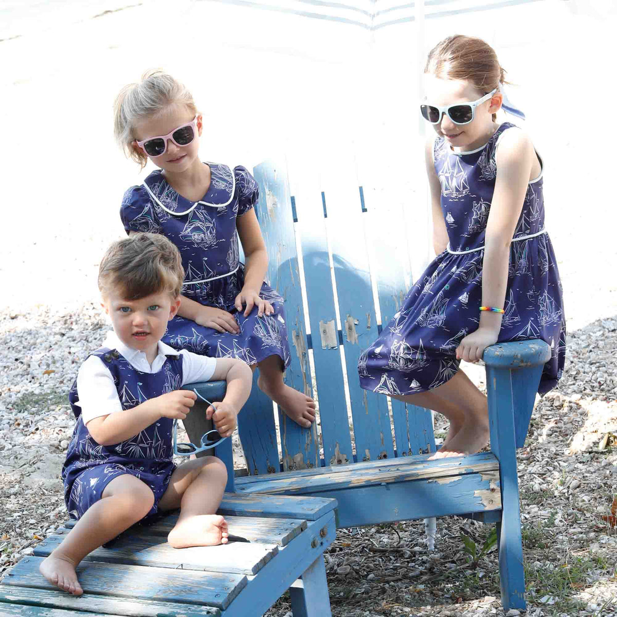 Classic and Preppy James Shortall, Commodore Print-Shortalls, Longalls, Onesies and Rompers-CPC - Classic Prep Childrenswear
