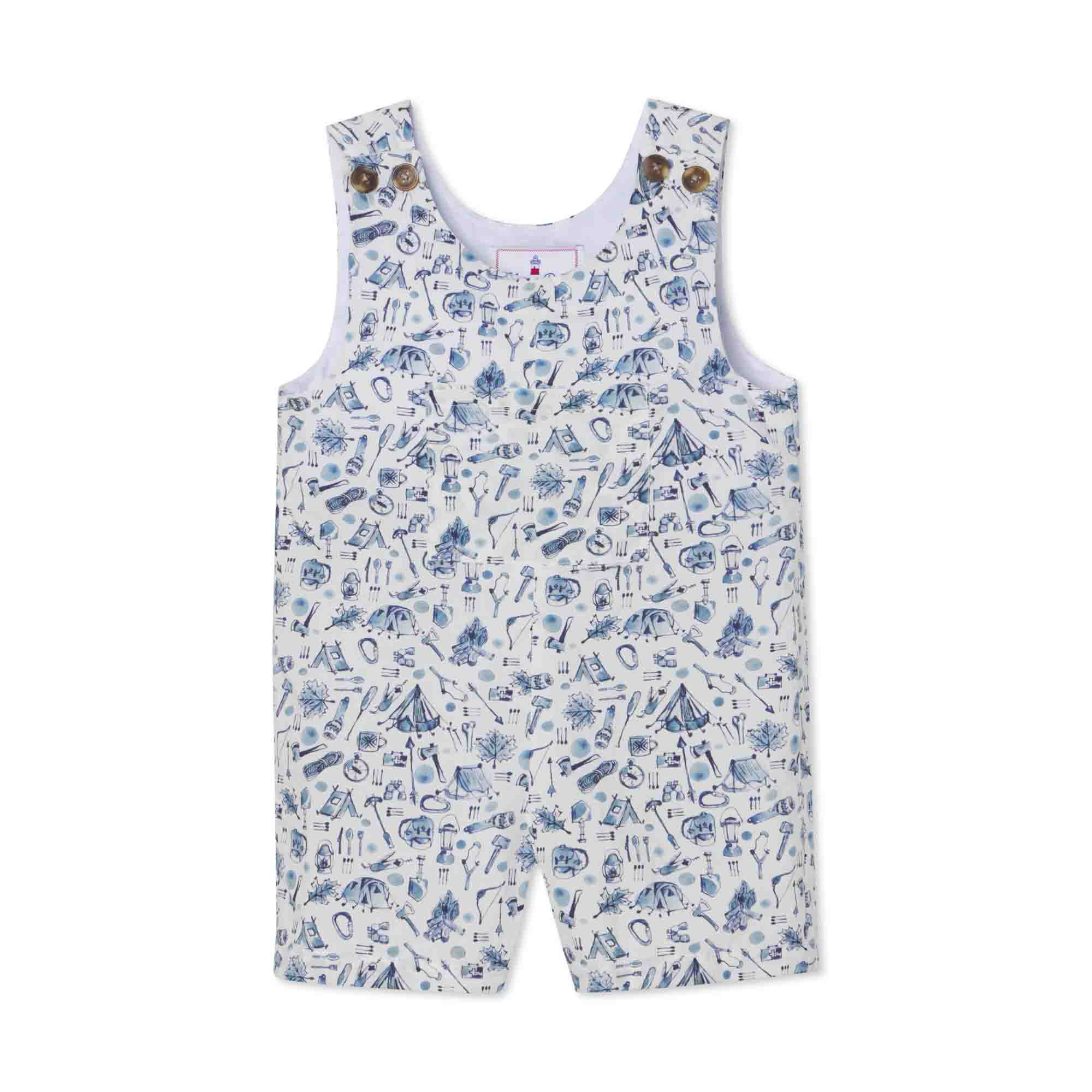 Classic and Preppy James Shortall, Liberty® Ernest's Adventure Print-Baby Rompers-Liberty® Ernest's Adventure-0-3M-CPC - Classic Prep Childrenswear