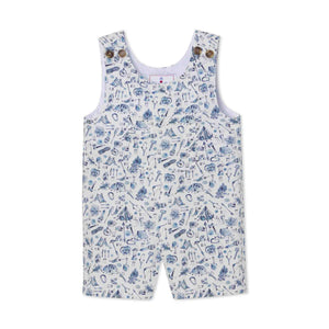 More Image, Classic and Preppy James Shortall, Liberty® Ernest's Adventure Print-Baby Rompers-Liberty® Ernest's Adventure-0-3M-CPC - Classic Prep Childrenswear