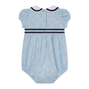 More Image, Classic and Preppy Juniper Bubble, Liberty® Jacqueline's Blossom Print-Baby Rompers-CPC - Classic Prep Childrenswear