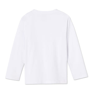 More Image, Classic and Preppy Kellan Long Sleeve Pocket T-Shirt Solid, Bright White-Shirts and Tops-CPC - Classic Prep Childrenswear
