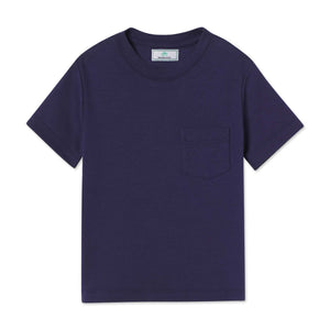 More Image, Classic and Preppy Kellan Short Sleeve Pocket T-Shirt, Blue Ribbon-Shirts and Tops-Blue Ribbon-12-18M-CPC - Classic Prep Childrenswear