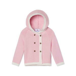 More Image, Classic and Preppy Logan Hooded Sweater Set, Lilly's Pink-Sweaters-Lilly's Pink-0-3M-CPC - Classic Prep Childrenswear