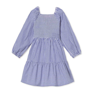 More Image, Classic and Preppy Long Sleeve Hattie Dress, Roman Stripe-Dresses, Jumpsuits and Rompers-CPC - Classic Prep Childrenswear