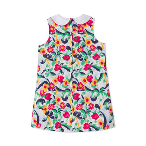 More Image, Classic and Preppy Maddie Dress, Olina Print-Dresses, Jumpsuits and Rompers-CPC - Classic Prep Childrenswear